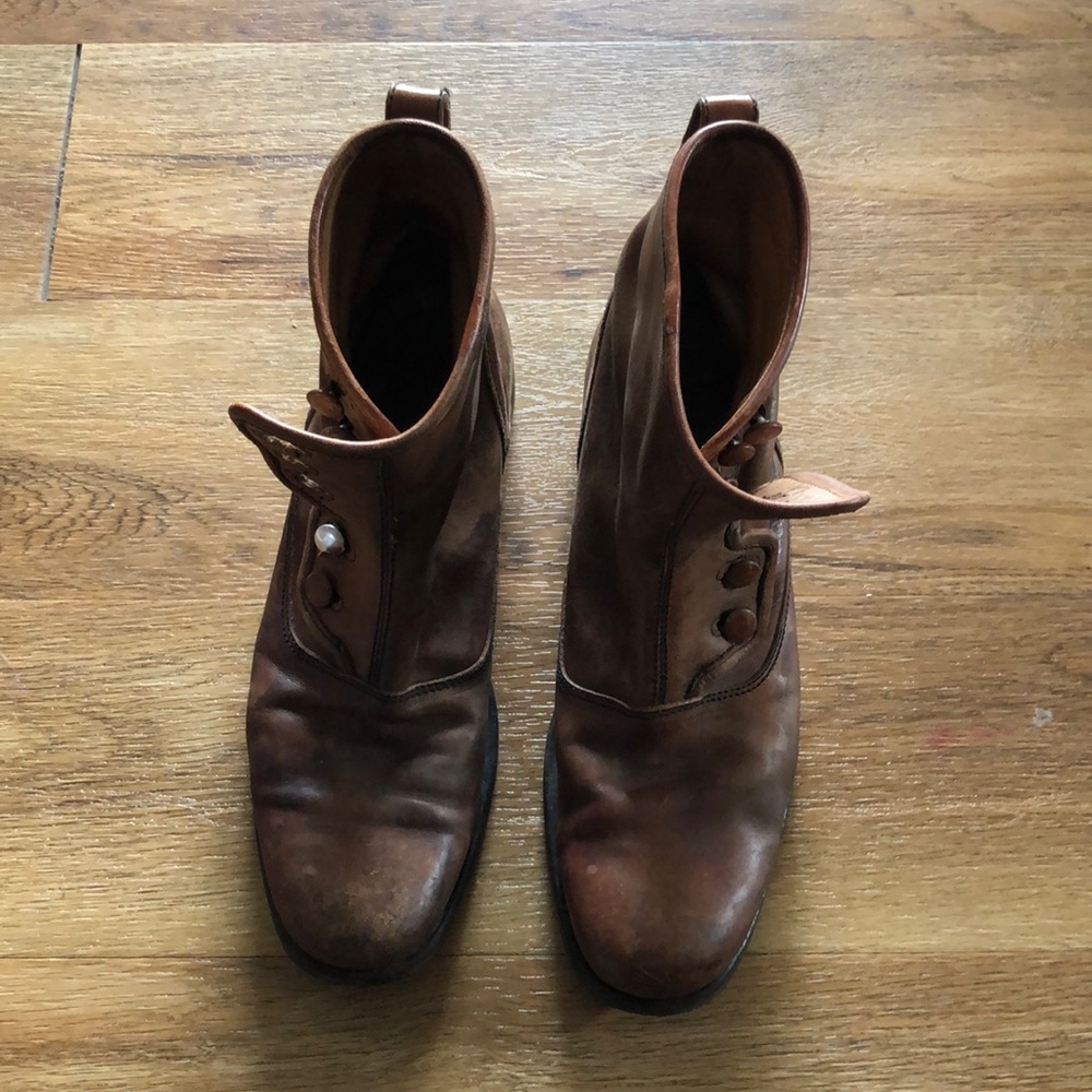 JOHN VARVATOS COLLECTION BOWERY BUTTON BOOTS